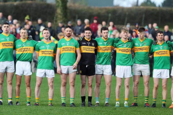 Players lineup ahead of the 2018 Championship Final