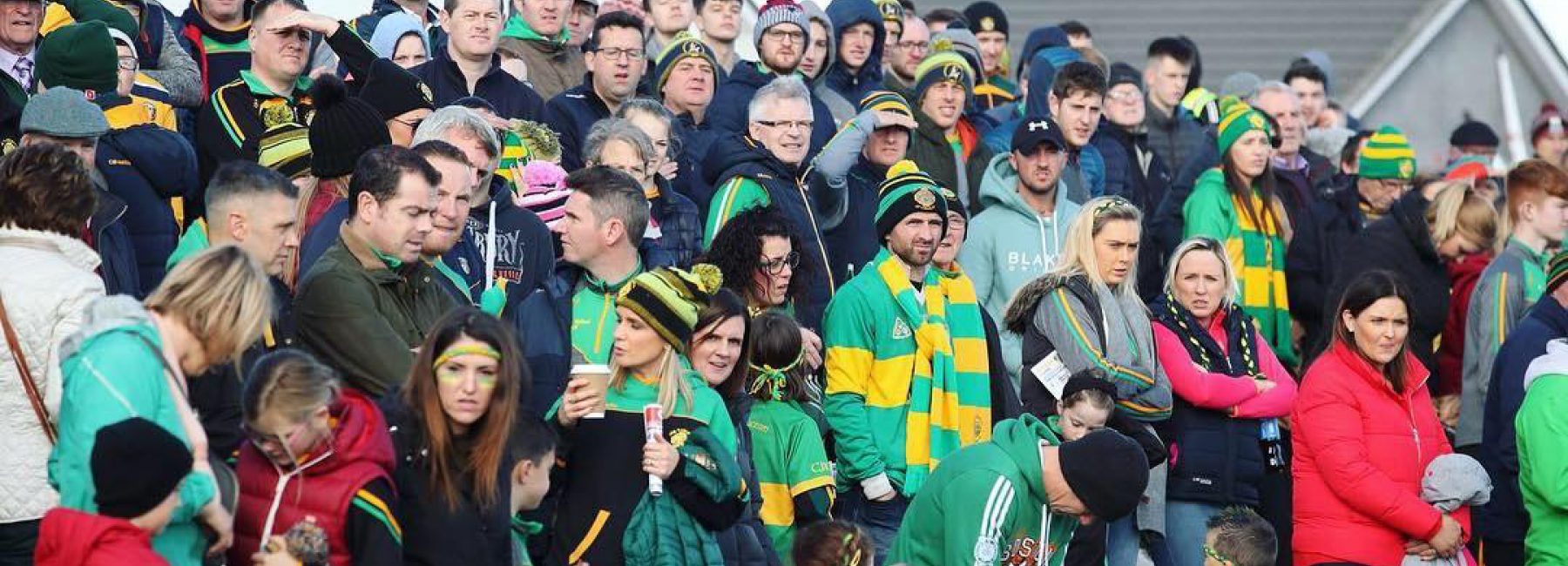 The families from all around the parish came out to support our senior footballers